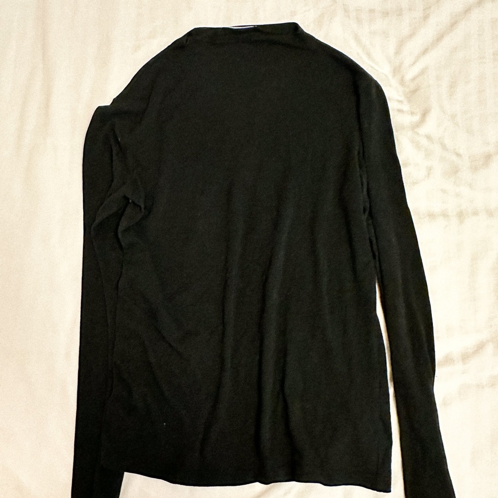 OAK + FORT Black Mockneck Long Sleeve